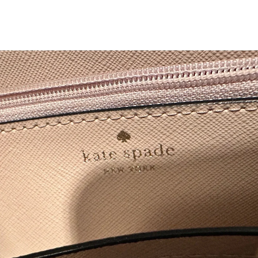 Kate Spade New York‎ Black Pebbled Leather Zip Wallet